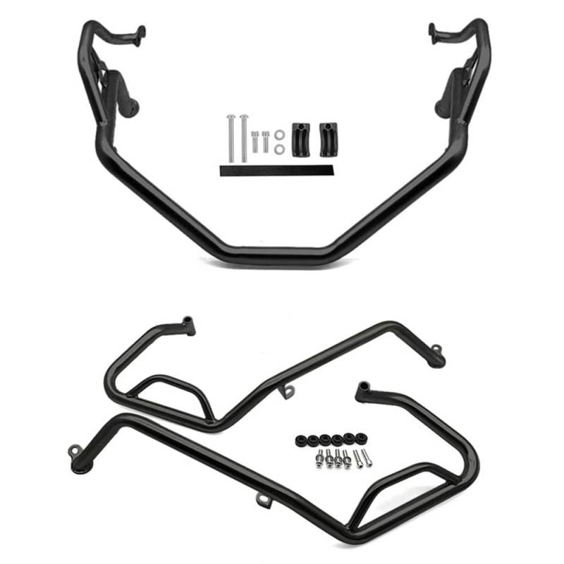 NCPPIUIB Sturzbügel Motorräder 2024 XADV750 Motorrad Edelstahl Stoßfänger Rahmen Schutz Für X-ADV 750 2021-2023 Motor Schutz Autobahn Crash Bar von NCPPIUIB