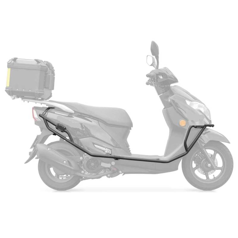 NCPPIUIB Sturzbügel Motorräder Anti-Fall-Stange für Tiger Shark VX125 Modifizierte Stoßstange aus Kohlenstoffstahl großer Stoßfänger-Anti-Fall-Stange-Karosserierahmen 2024 von NCPPIUIB