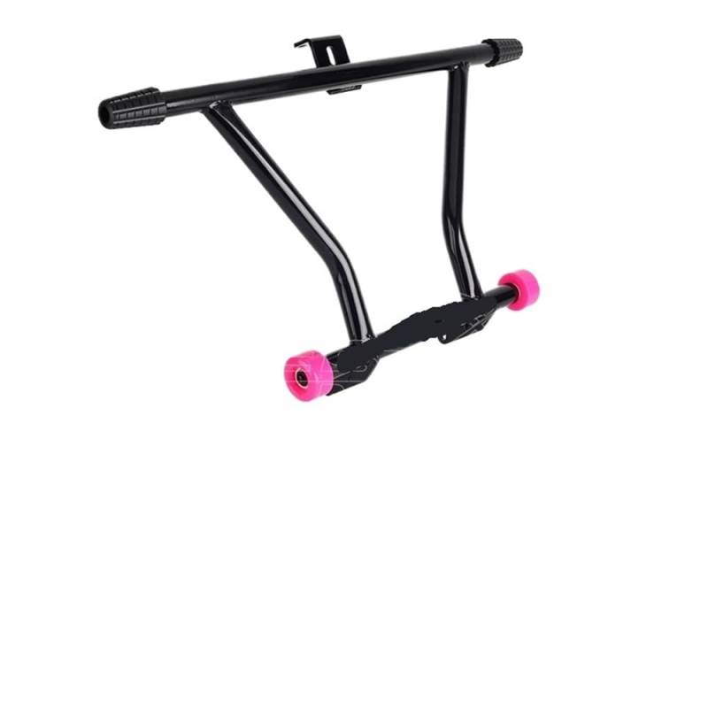 NCPPIUIB Sturzbügel Motorräder Schwarzer Front-Crash-Bar-Schutz Highway Guards für Softail FXBB S FXST FXLR FXLRS T FXFB 114 FXFBS 2018-up Motorschutz von NCPPIUIB