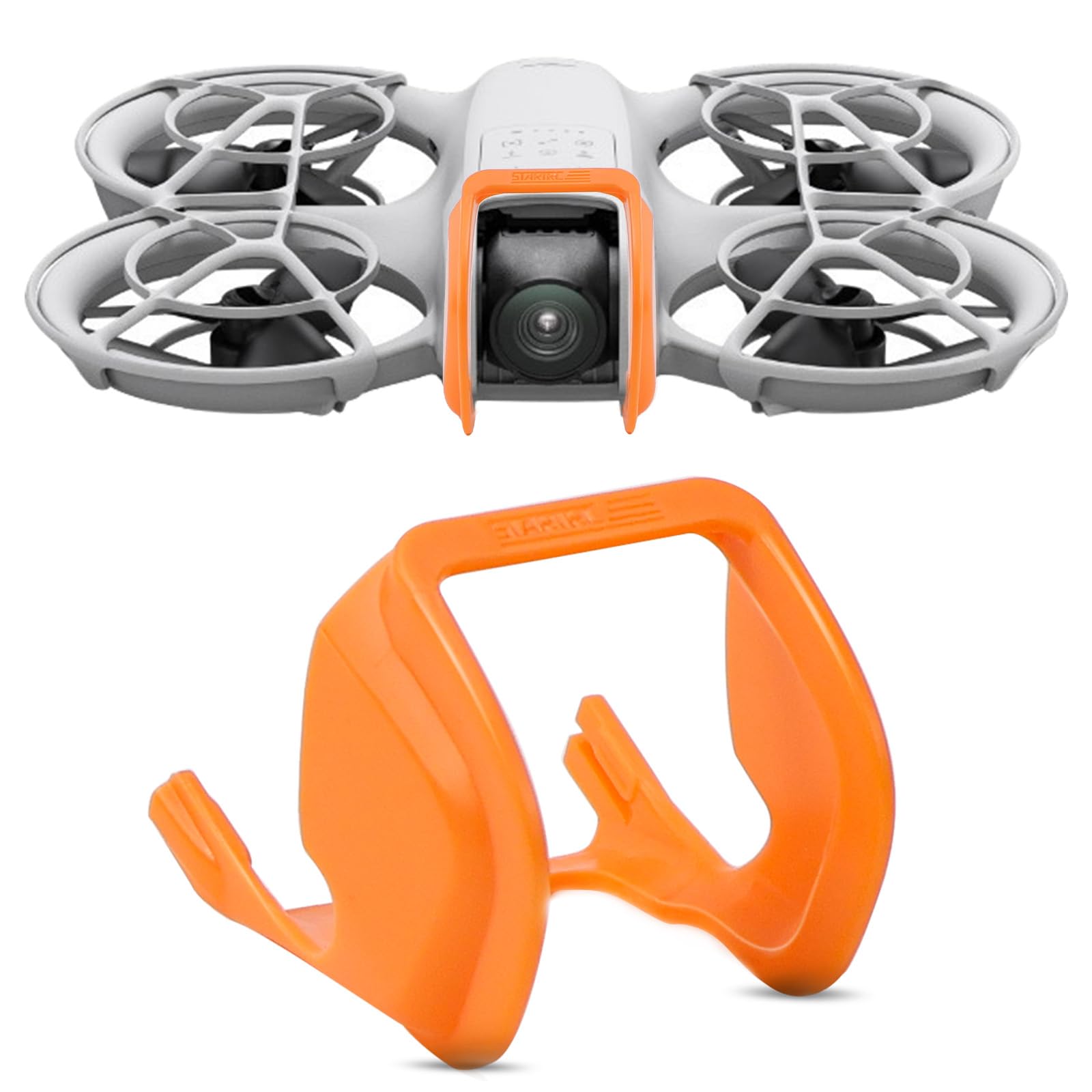 NCTNCX Gimbal Bumper Guard, Anti-Kollision Protektor für DJI Neo Zubehör, für DJI Neo Fly Combo Drohne Zubehör (Orange) von NCTNCX