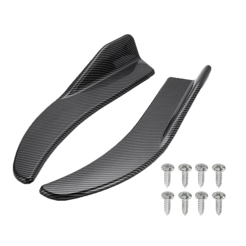 Front Spoiler Lippe 1 Paar Universal-Auto-Stoßstangenspoiler Vorne/hinten Lippe Anti-Kollisions-Auto-Seitenschweller Auto Spoilerlippe(Kohlefaser) von NCTPICLC