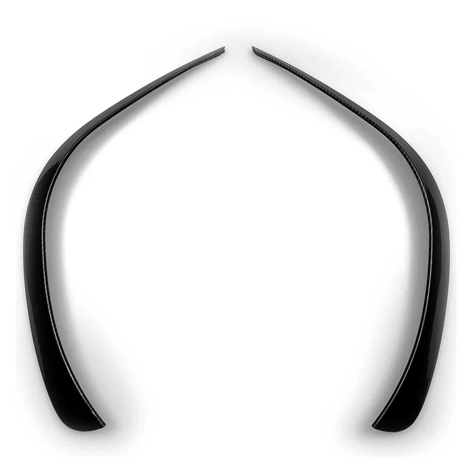 Front Spoiler Lippe 2 PCS Für Benz Für GLE Klasse W167 C167 Für AMG 209 Bis Vorne Stoßstange Air Vent Trim Seite Spoiler ABS Glanz Schwarz Carbon Faser Auto Spoilerlippe(Gloss Black) von NCTPICLC