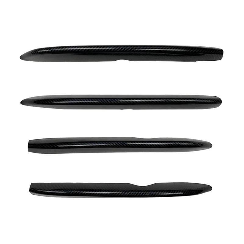 Front Spoiler Lippe 2020 Bis Up Für Benz Für CLA W118 C118 CLA35 Frontschürze Air Vent Splitter Canard Spoiler Grille Glänzend Schwarz Carbon Look Auto Spoilerlippe(Carbon Look) von NCTPICLC
