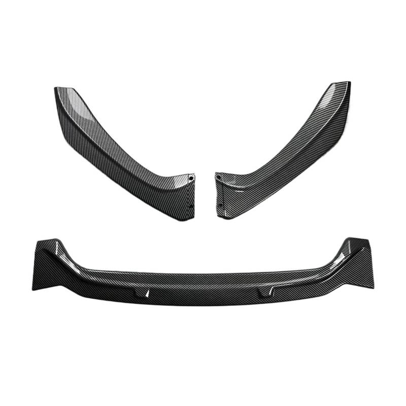 Front Spoiler Lippe 3 PCS Front Lip Splitter Spoiler Für F20 F21 Für LCI S1 Serie 118i 120i 120d M135i M140i Pack 2015 16 17 18 2019 Tyle Auto Spoilerlippe(Carbon Look) von NCTPICLC