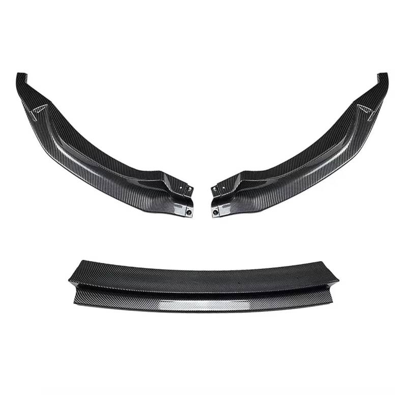 Front Spoiler Lippe 3PCS Auto Vorderen Stoßfänger Lip Spoiler Splitter Für Für M3 F80 Für M4 F82 F83 Für Tuning 2015-2020 Diffusor Splitter Abdeckung Gurad Körper Kits Auto Spoilerlippe(Kohlefaser-Opt von NCTPICLC