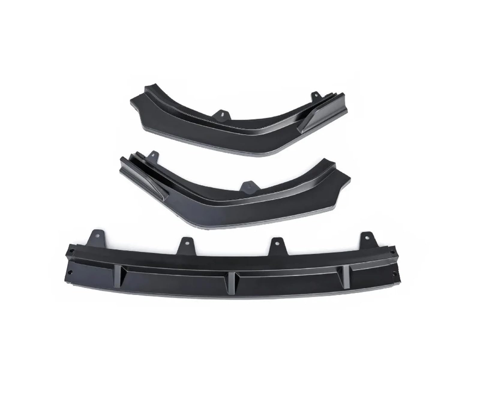 Front Spoiler Lippe 3PCS Für Toyota Für Camry 9th 2024 ABS Glanz Schwarz Oder Carbon Look Frontschürze Lip Splitter Spoiler Refit Zubehör Auto Spoilerlippe(Matt-schwarz) von NCTPICLC
