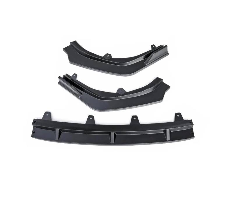 Front Spoiler Lippe 3PCS Für Toyota Für Camry 9th 2024 ABS Glanz Schwarz Oder Carbon Look Frontschürze Lip Splitter Spoiler Refit Zubehör Auto Spoilerlippe(Matt-schwarz) von NCTPICLC
