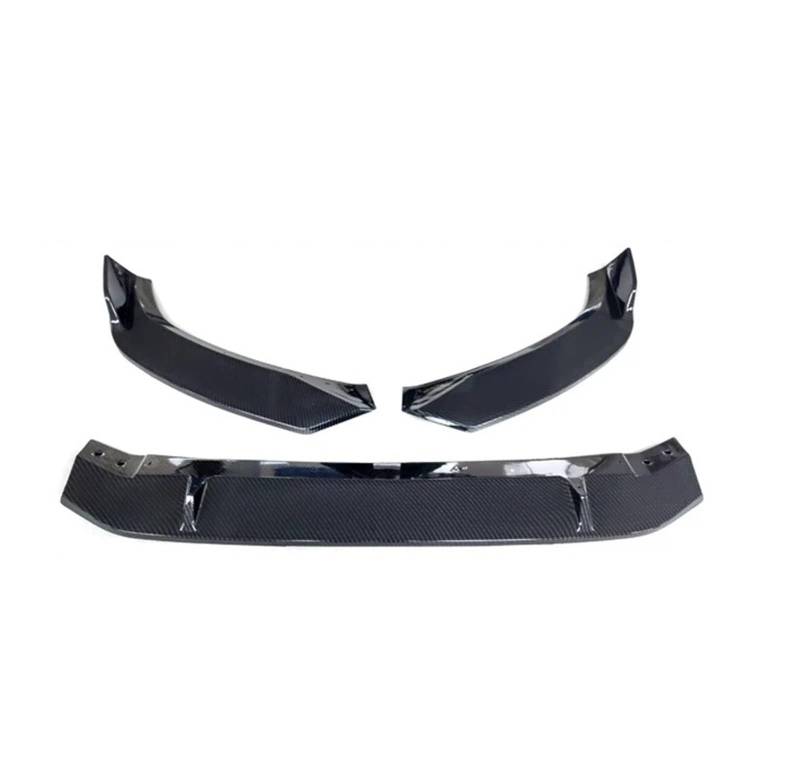 Front Spoiler Lippe 3PCS Set Für A4 B9 8W Pre-Facelift 2016 2017 2018 (Vor Facelift) Carbon Faser Druck Schwarz Frontschürze Lip Spoiler Auto Spoilerlippe(Base - Carbon) von NCTPICLC