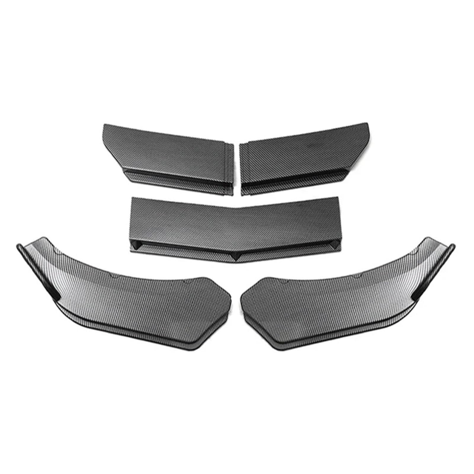 Front Spoiler Lippe 5-teiliges Universal-Auto-Frontspoiler-Auto-Frontstoßstangen-Separator-Stoßstangen-Lippenkörper-Kit Entenlippen-Separator Auto Spoilerlippe(5Pcs Carbon Fiber2) von NCTPICLC