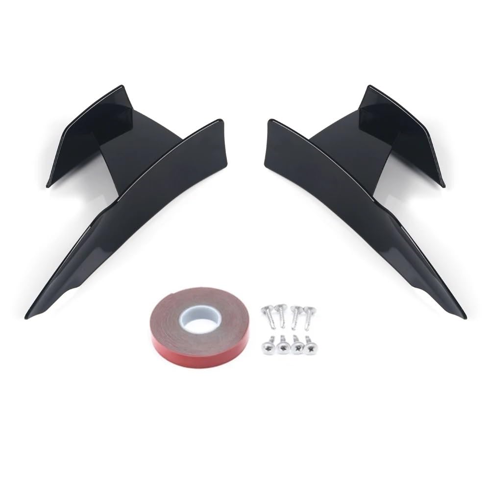 Front Spoiler Lippe 6 Stücke Für F80 Für M3 Für F82 Für M4 Carbon Faser Oder Helle Schwarz Auto Styling Zubehör Front Stoßstange Seite Dekoration Auto Spoilerlippe(Brilliant Black) von NCTPICLC