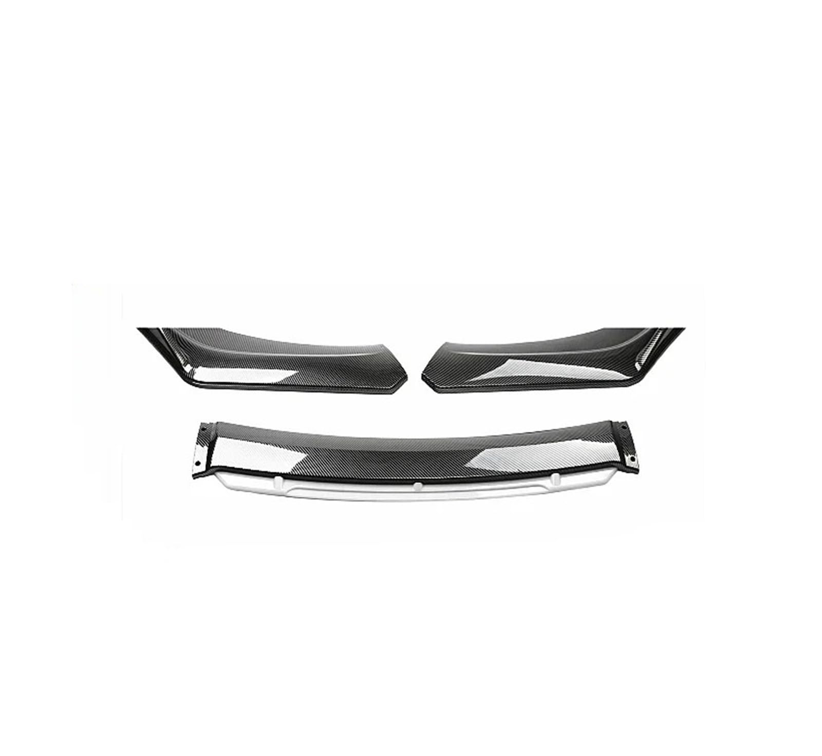 Front Spoiler Lippe Front Lip Splitter Spoiler Diffusor Universal Stoßstange Klinge Bodykit Zubehör Für A3 Für A4 Für A6 Für Q3 S3 S4 S6 B6 B7 B8 B8.5 Limousine Auto Spoilerlippe(Carbon White) von NCTPICLC