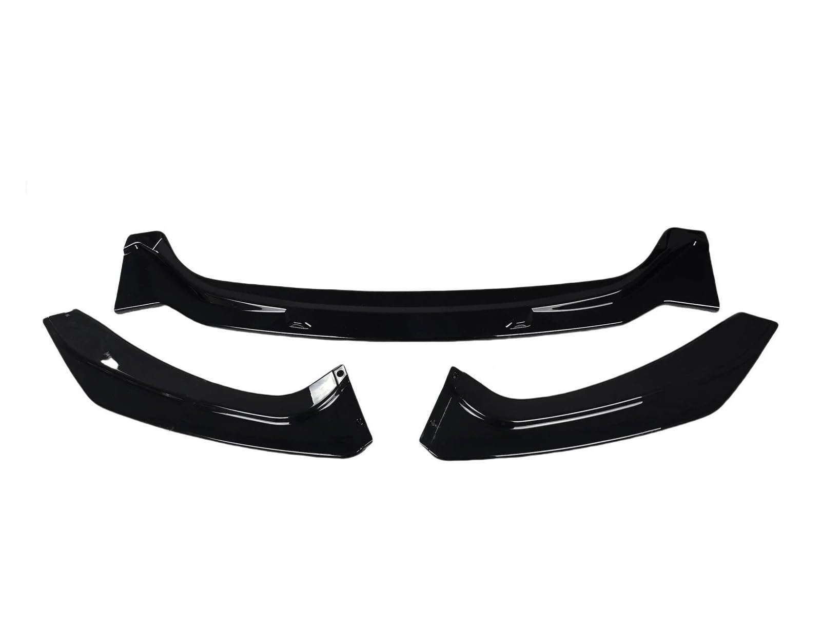 Front Spoiler Lippe Frontschürze Lip Spoiler Splitter Diffusor Für F20 F21 Für LCI M135i 140i Für Sport 2015 2016 2017 2018 2019 Bodykits Glanz Schwarz Auto Spoilerlippe(Gloss Black) von NCTPICLC