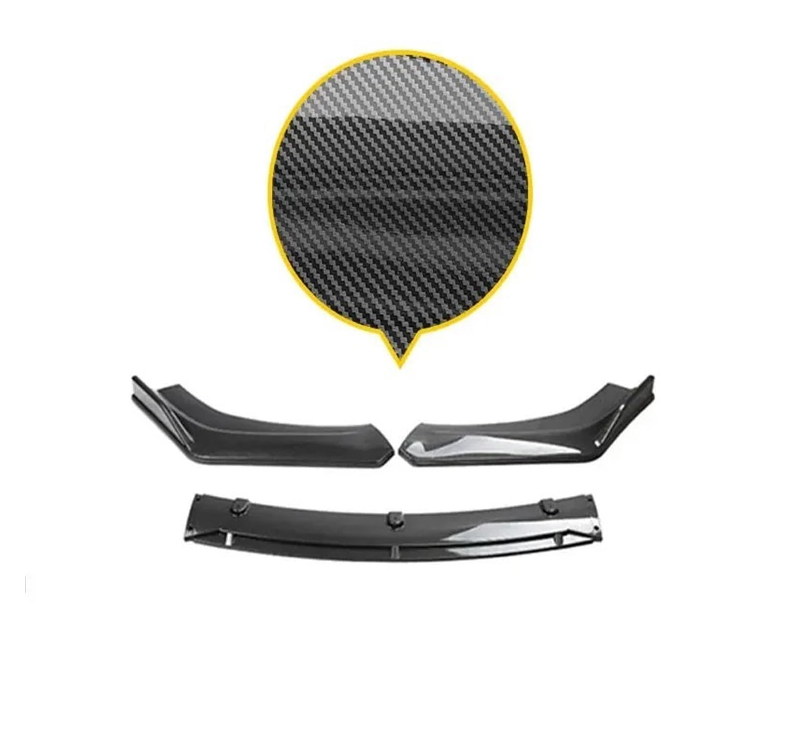 Front Spoiler Lippe Frontschürze Lippe Für Benz Für GLB X247 180 200 220 2020 2021 2022 2023 Air Splitter Auto Körper Kit Spoiler Schwarz Röcke Zubehör Auto Spoilerlippe(Carbon Paint) von NCTPICLC