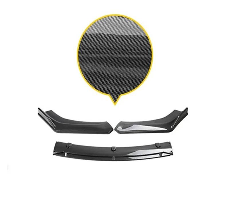 Front Spoiler Lippe Frontschürze Lippe Für Benz Für GLB X247 180 200 220 2020 2021 2022 2023 Air Splitter Auto Körper Kit Spoiler Schwarz Röcke Zubehör Auto Spoilerlippe(Carbon Paint) von NCTPICLC