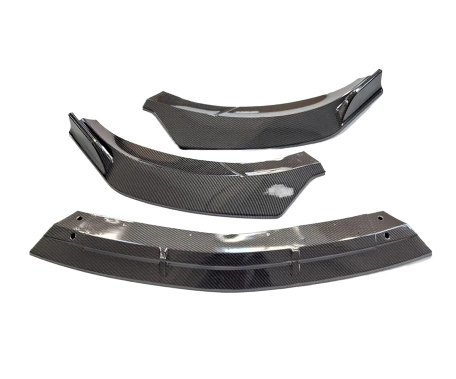Front Spoiler Lippe Für Benz Für CLA Klasse C117 CLA200 CLA260 CLA45 Für AMG 2016 2017 2018 2019 Körper Kit Front Air Dam Lip Splitter Auto Spoilerlippe(Kohlefaser-Optik) von NCTPICLC