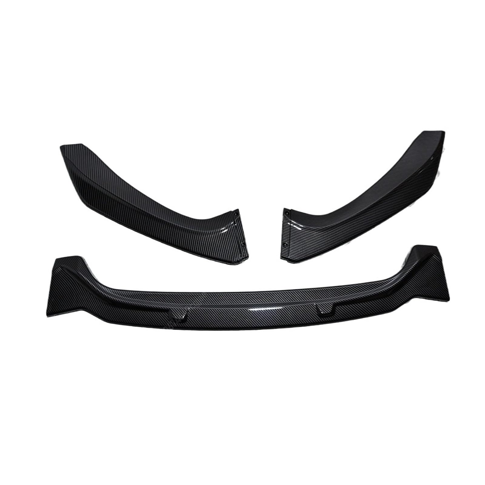 Front Spoiler Lippe Für F20 F21 Sport Stil 118i 120d 120i M135i M140i 2015 2016 2017 2018 2019 Für LCI Frontschürze Lip Spoiler Splitter Diffusor Bodykit Auto Spoilerlippe(Carbon Look) von NCTPICLC