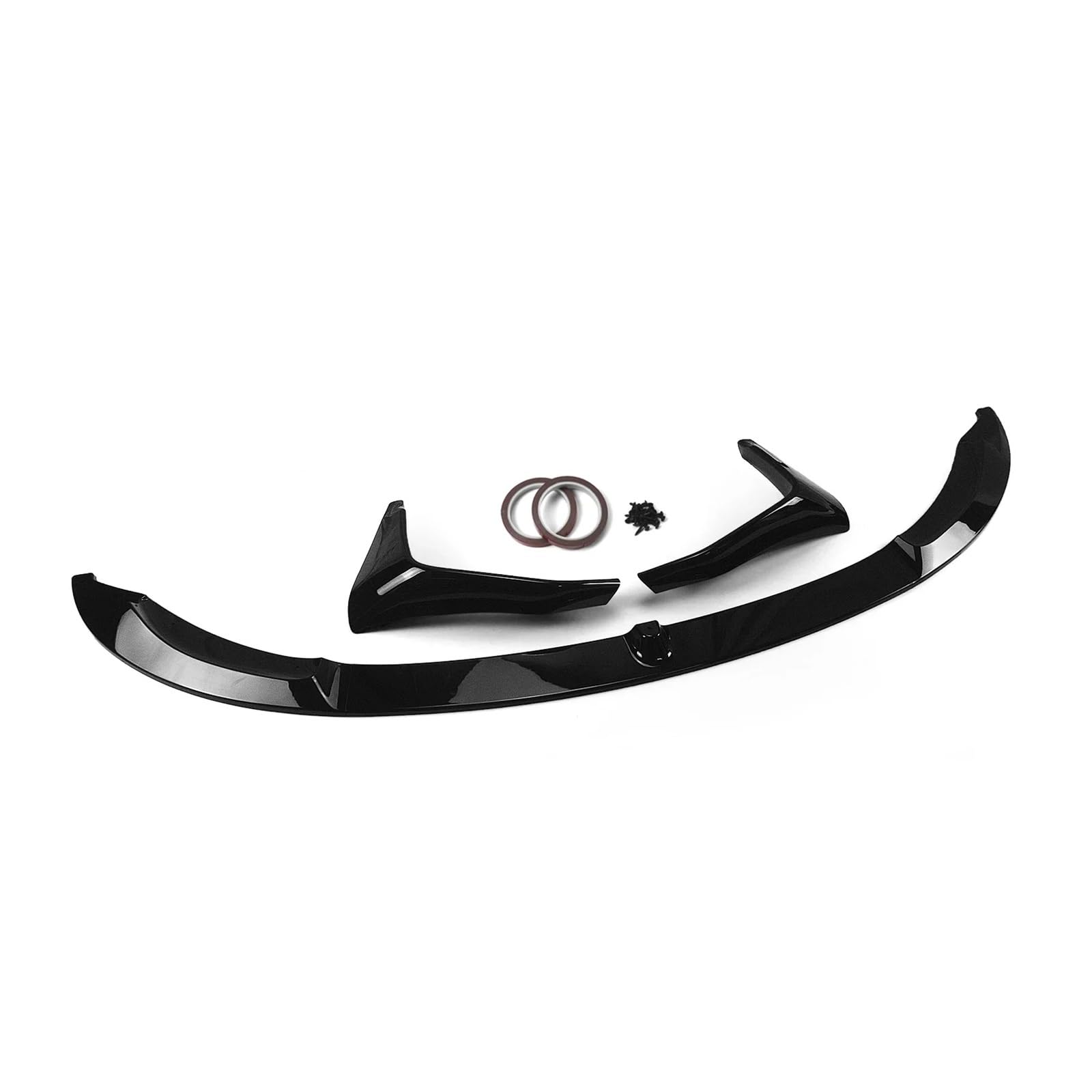 Front Spoiler Lippe Für F80 Für M3 F83 F82 Für M4 2015-2020 Untere Seite Air Vent Haube Abdeckung Splitter Kit Schürze Surround Front Bumper Spoiler Lip Klinge Auto Spoilerlippe(Glossy Black) von NCTPICLC