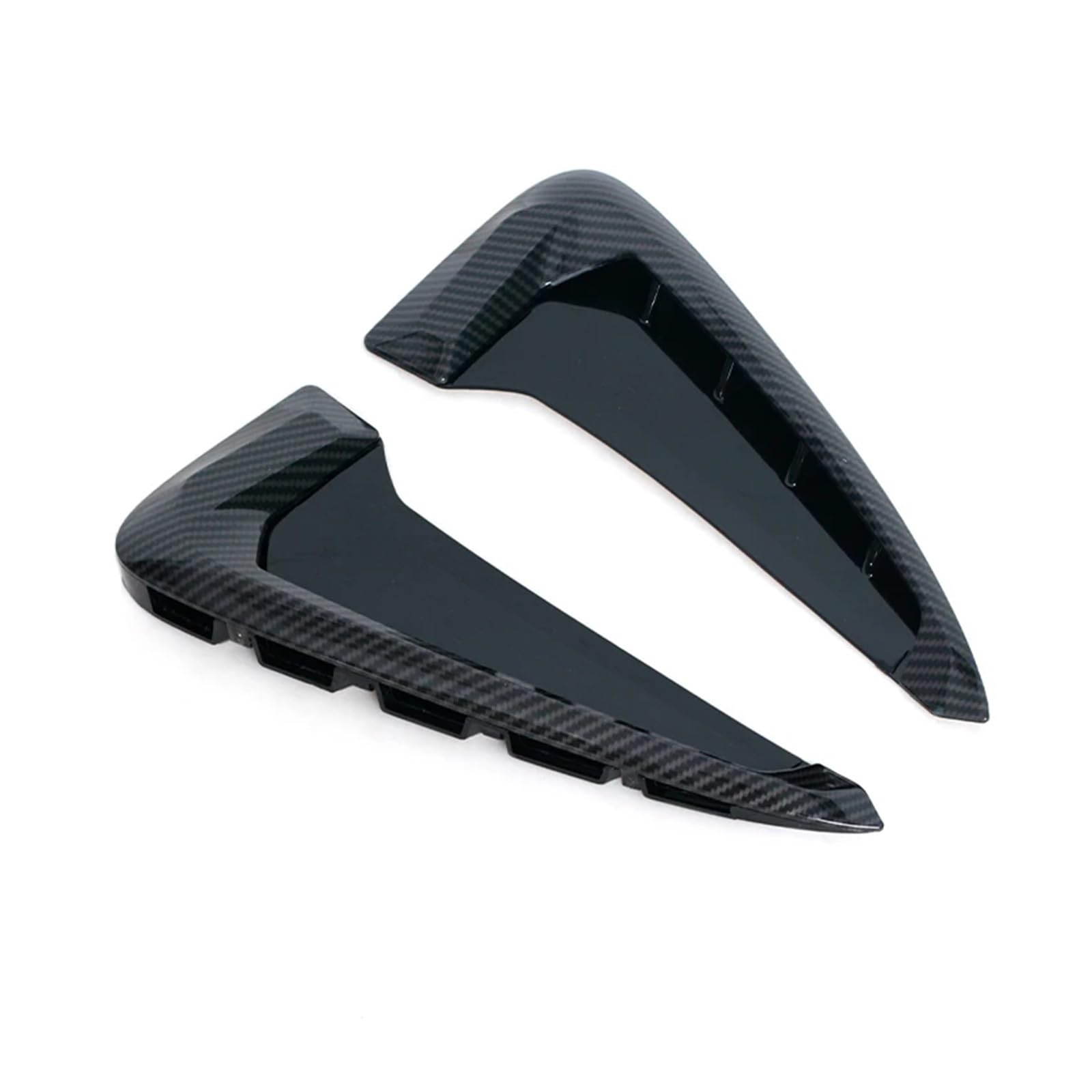 Front Spoiler Lippe Für Für X5 F15 2014 2015 2016 2017 2018 Auto ABS Seite Flügel Luftstrom Kotflügel Grille Intake Vent Trim Schwarz Chrom Carbon Faser Auto Spoilerlippe(Kohlefaser) von NCTPICLC