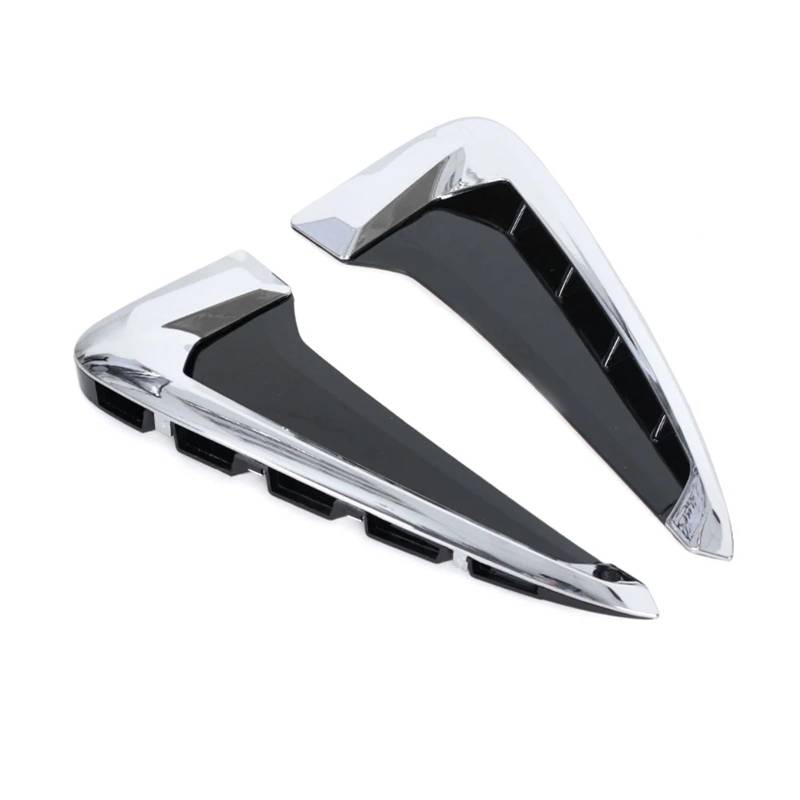 Front Spoiler Lippe Für Für X5 F15 2014 2015 2016 2017 2018 Auto ABS Seite Flügel Luftstrom Kotflügel Grille Intake Vent Trim Schwarz Chrom Carbon Faser Auto Spoilerlippe(Silber) von NCTPICLC