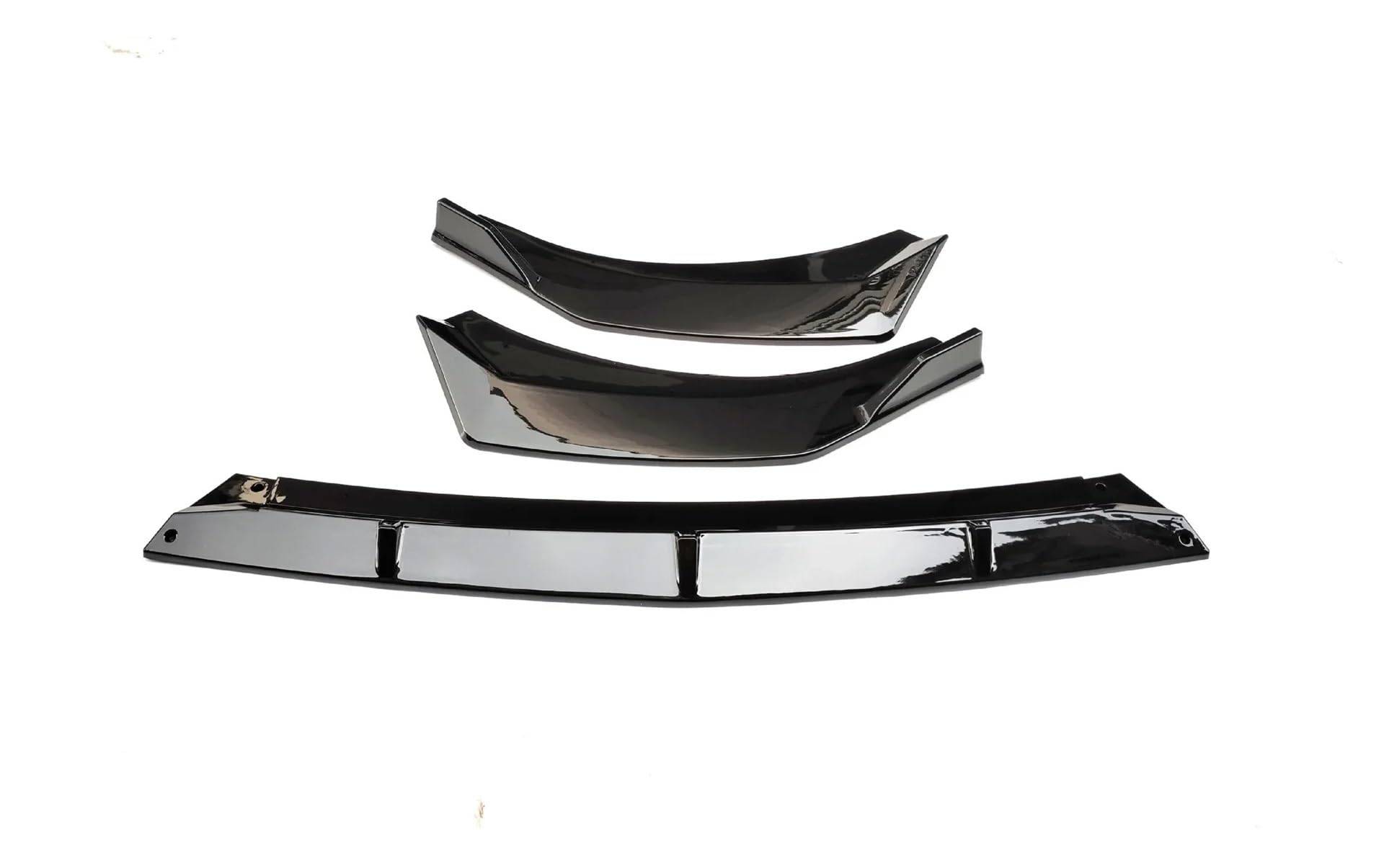 Front Spoiler Lippe Für Hyundai Für Elantra CN7 2020 2021 Front Stoßstange Splitter Lip Diffusor Spoiler Rock Körper Kit Dekorative Streifen Schaufel Auto Spoilerlippe(Gloss Black) von NCTPICLC