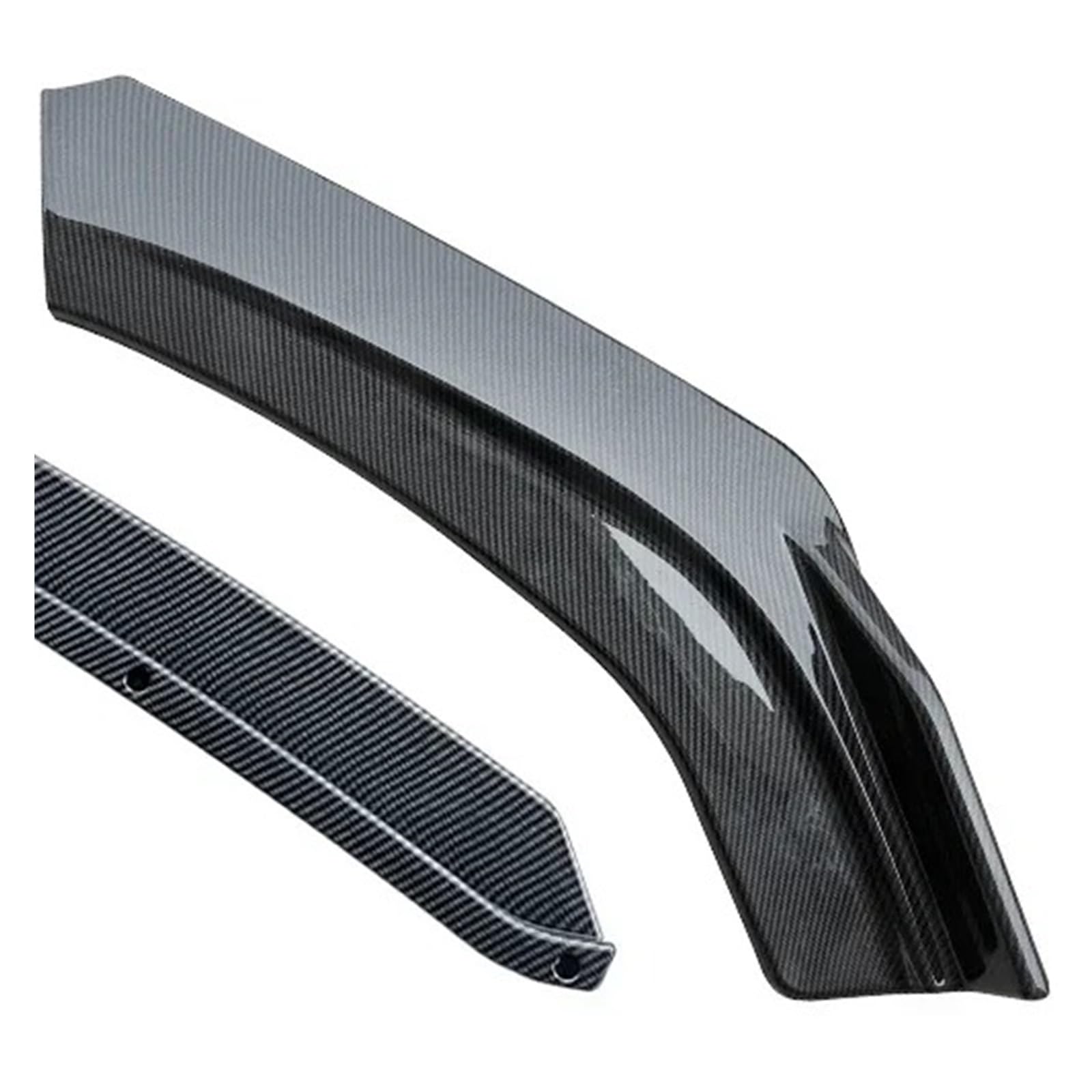 Front Spoiler Lippe Für JETOUR X70 Für Plus 2018 2019 2020 2021 2022 2023 Front Splitter Bumper Spoiler Auto Körper Kit Glänzend Schwarz Röcke Zubehör Auto Spoilerlippe(Pure Carbon Surface) von NCTPICLC