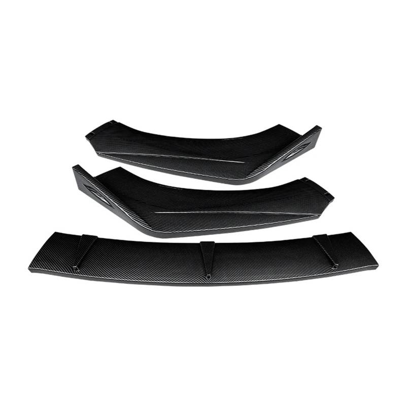 Front Spoiler Lippe Für Mitsubishi Für Outlander 2015-2020 Auto Körper Kit Zubehör Carbon Look ABSFront Stoßstange Splitter Lip Spoiler Diffusor Deflektor Auto Spoilerlippe(Kohlefaser-Optik) von NCTPICLC