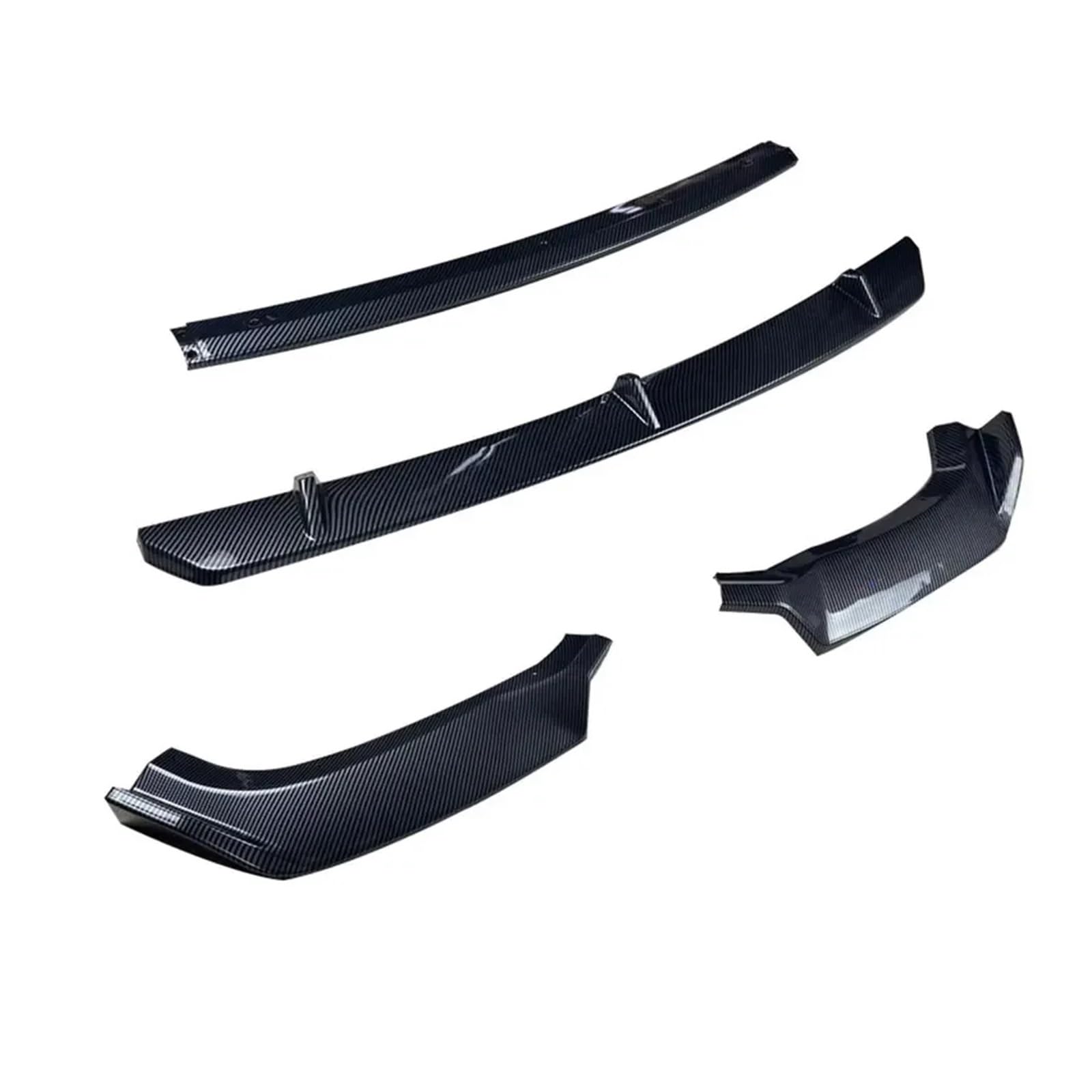 Front Spoiler Lippe Für Q5 2019 2020 2021 Auto Front Lip Splitter Diffusor Frontal Unteren Körper Kit ABS Glanz Schwarz Carbon Look Zubehör Auto Spoilerlippe(Kohlefaser) von NCTPICLC