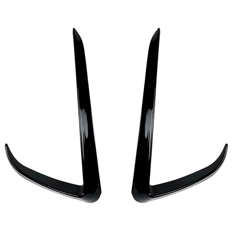 Front Spoiler Lippe Für Tesla Für Modell Y 2020 Bis Vorne Stoßstange Spoiler Nebel Lampe Hauben Trim Abdeckung Luft Messer Splitter Körper Kit Von Glänzend Schwarz Auto Spoilerlippe(Glossy Black) von NCTPICLC