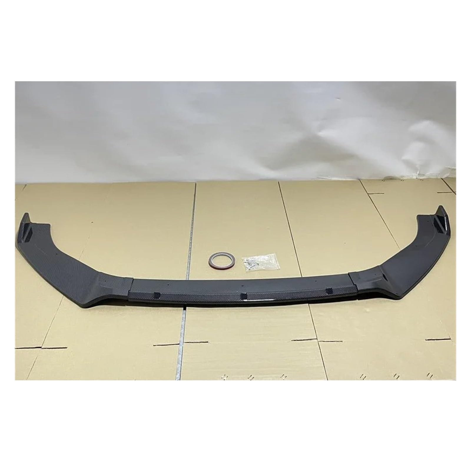Front Spoiler Lippe Für VW Für Golf 7 7,5 MK7 MK7.5 Für GTI Für GTD R Für Linie 2012-2020 Auto Front Stoßstange Splitter Lip Spoiler Body Kit Glanz Schwarz Auto Spoilerlippe(Carbon Look) von NCTPICLC