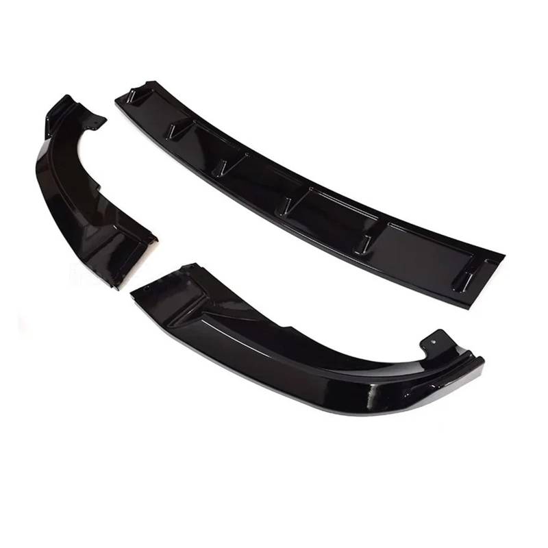 Front Spoiler Lippe ID4 Frontschürze Lippe Für VW Für ID.4 2021 2022 2023 2024 Air Splitter Auto Körper Kit Spoiler Schwarz Röcke Zubehör Auto Spoilerlippe(Glossy Black) von NCTPICLC