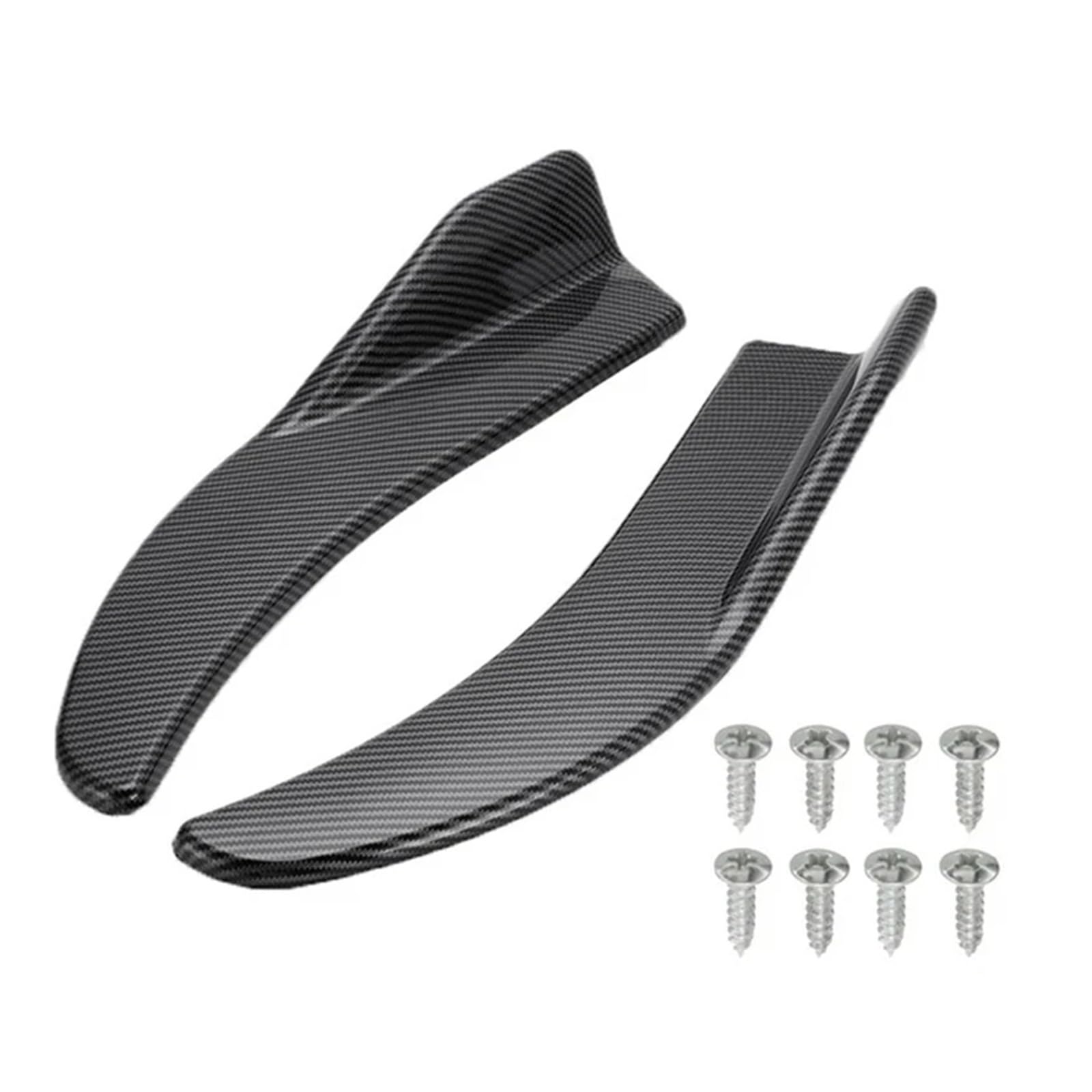 Front Spoiler Lippe Universal 1 Paar Auto Stoßstange Spoiler Vorne Hinten Lip Anti-kollision Universal Auto Seite Rock Auto Spoilerlippe(Carbon) von NCTPICLC