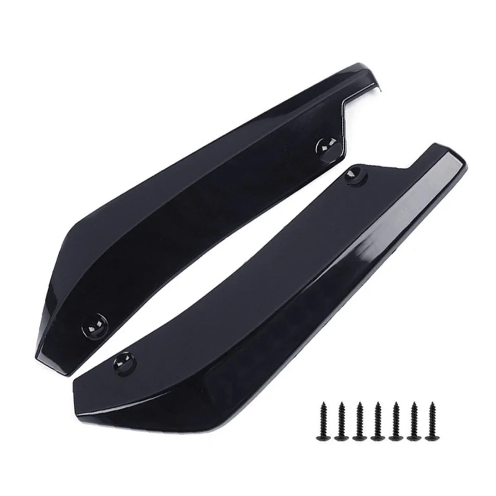 Front Spoiler Lippe Universal Auto Vorne Hinten Stoßstange Streifen Lip Spoiler Diffusor Splitter Scratch Protector Carbon Fiber Winglets Seite Rock Verlängerung Auto Spoilerlippe(Schwarz) von NCTPICLC