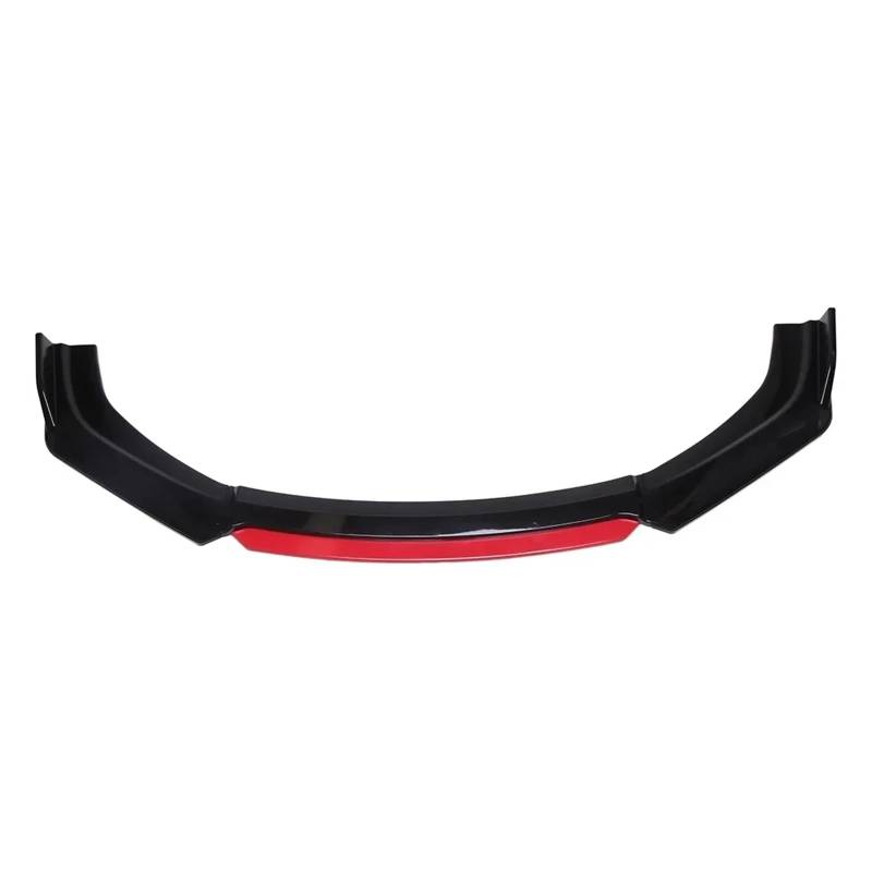 Front Spoiler Lippe Universelle Breite Unter 183 cm Auto-Frontstoßstangen-Trenner Stoßstangen-Lippenkörper-Kit-Trenner Auto Spoilerlippe(Gloss Black and Red) von NCTPICLC