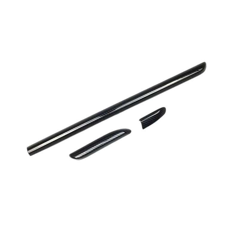 Interieur Dekor 3Pcs Für A3 Für 8V 2014-2020 Auto Innen Konsole Dashboard Formteile Center Trim Streifen Dekor Abdeckung ABS Carbon Faser Stil Auto Interieur ZubeAhör(Schwarz) von NCTPICLC