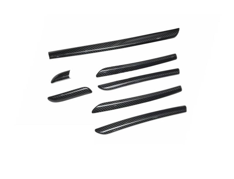 Interieur Dekor 7 Stück Für A3 8V S3 RS3 2014 15 2016 2017 2018 Real Carbon Fiber Auto-Innenleisten Konsole Gangschaltung Panel Und Seitenstreifen-Abdeckungs-Ordnung Auto Interieur ZubeAhör(Glossy RHD von NCTPICLC