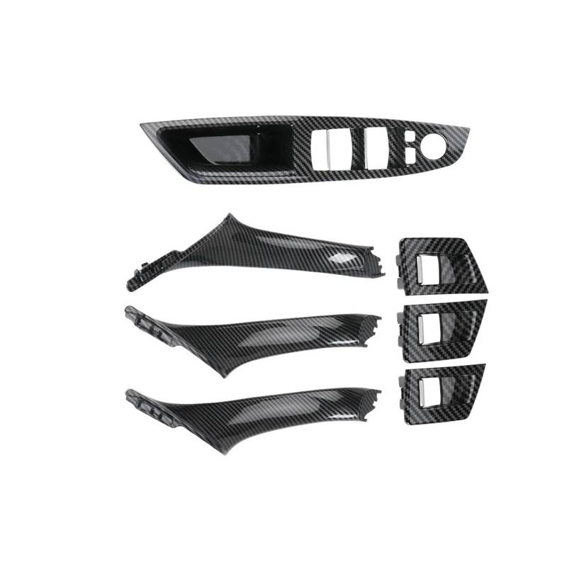 Interieur Dekor Für 5 Series F10 F11 2010-2017 Auto Innen Tür Griff Panel Pull Trim Abdeckung Fenster Schalter Panel Griff Set Auto Interieur ZubeAhör(LHD Carbon Firber) von NCTPICLC