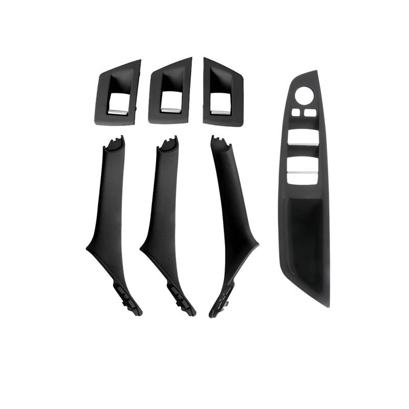 Interieur Dekor Für 5 Series F10 F11 2010-2017 Auto Innen Tür Griff Panel Pull Trim Abdeckung Fenster Schalter Panel Griff Set Auto Interieur ZubeAhör(RHD Black) von NCTPICLC
