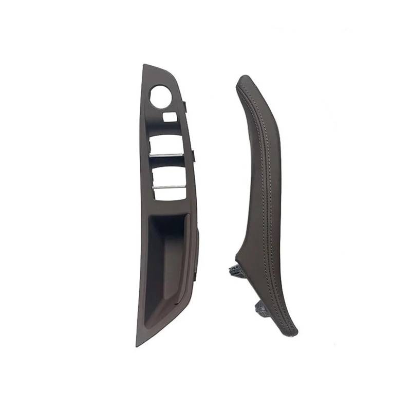 Interieur Dekor Für 5 Series F10 F11 F18 520i 523i 525i 528i 535i 2010 11 12 13 14 15 16 2017 Auto-Innenraum-Leder-Innentürgriff-Panel-Zug-Trim-Abdeckung Auto Interieur ZubeAhör(LHD Front 2pcs Moka) von NCTPICLC