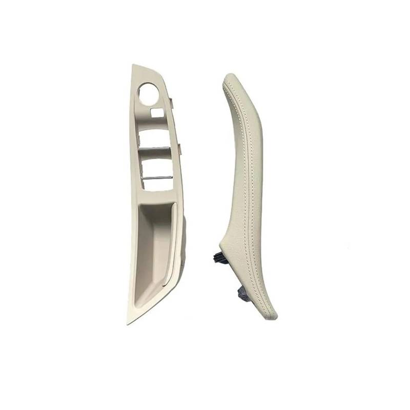 Interieur Dekor Für 5 Series F10 F11 F18 520i 523i 525i 528i 535i 2010 11 12 13 14 15 16 2017 Auto-Innenraum-Leder-Innentürgriff-Panel-Zug-Trim-Abdeckung Auto Interieur ZubeAhör(LHD Front 2pcsOyster) von NCTPICLC