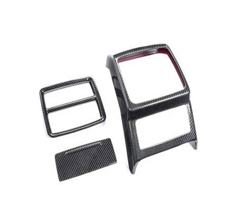 Interieur Dekor Für A4L Für A5 2017 18 2019 2020 2021 2022 2023 2024 Kohlefaserkorn ABS Hardshell Innenräume Armaturenbrett Getriebe Bedienfeld Armlehne Türabdeckung Auto Interieur ZubeAhör(Rear AC 1) von NCTPICLC