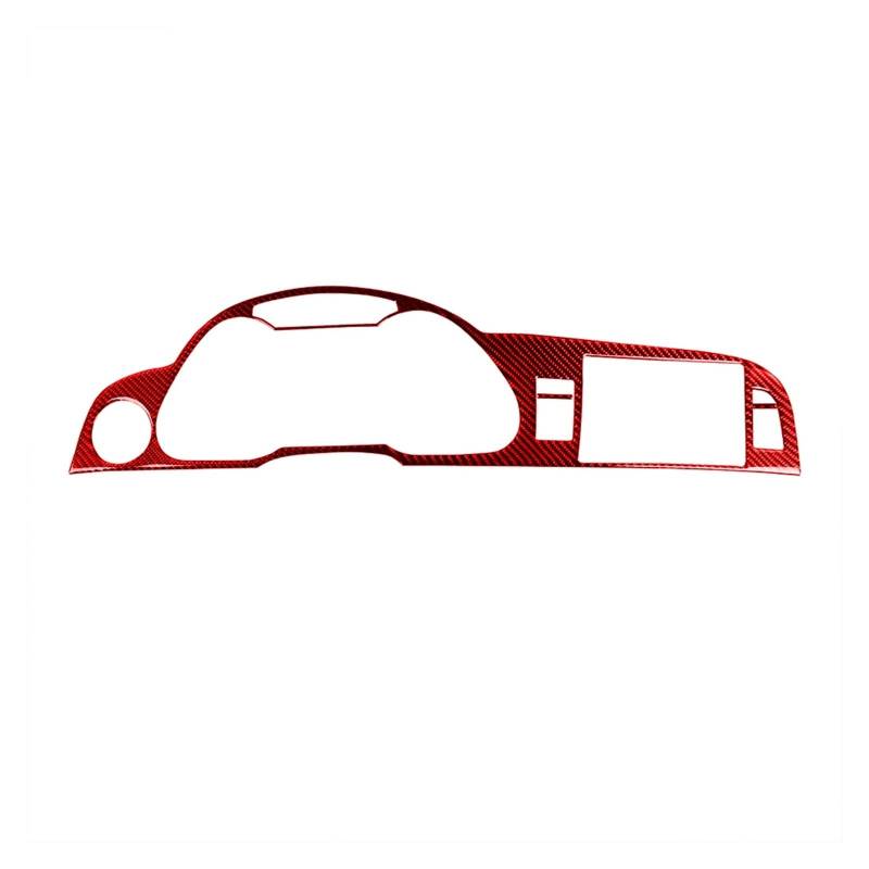 Interieur Dekor Für A6 S6 C6 2005 06 07 08 09 10 2011 Carbon Fiber Tacho Surround Navigation Panel Abdeckung Dekorative Auto Innen Dekoration Aufkleber Auto Interieur ZubeAhör(Red LHD) von NCTPICLC