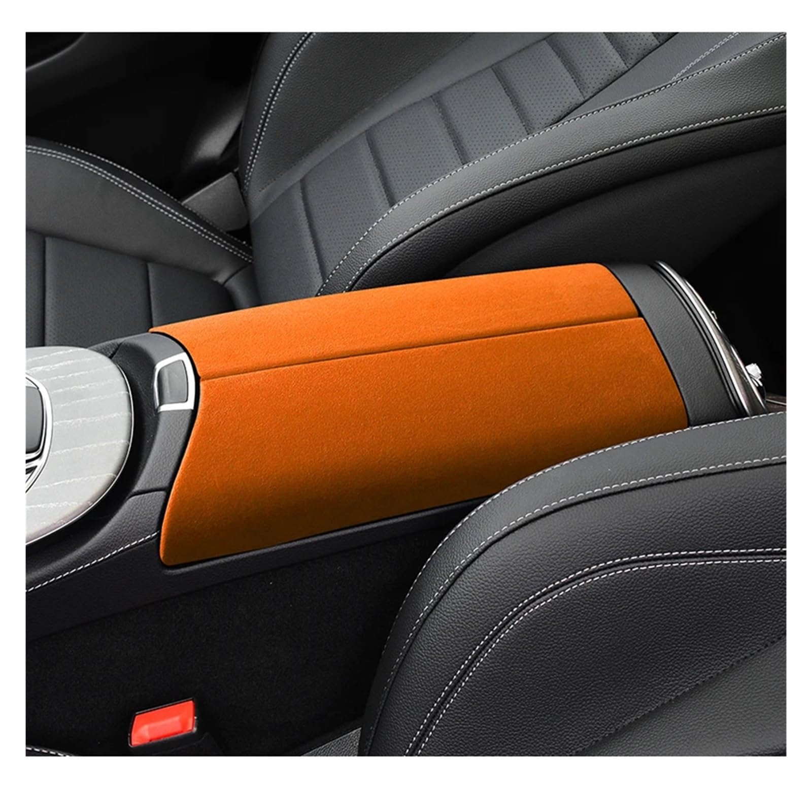 Interieur Dekor Für Benz Für E-Klasse W212 W213 S212 S213 A207 A238 C207 C208 2016 2017 2018 2019 2020 2021 2022 Armlehne Box Deckel Abdeckung Shell Mantel Panel Auto Interieur ZubeAhör(Orange) von NCTPICLC