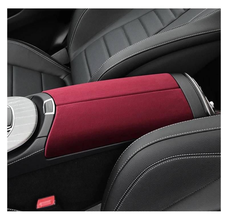 Interieur Dekor Für Benz Für E-Klasse W212 W213 S212 S213 A207 A238 C207 C208 2016 2017 2018 2019 2020 2021 2022 Armlehne Box Deckel Abdeckung Shell Mantel Panel Auto Interieur ZubeAhör(Wine red) von NCTPICLC