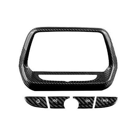 Interieur Dekor Für Chevrolet Für Camaro 2016 2017 2018 2019 2020 2021 2022 Auto Navigation Bildschirm Taste Zubehör Echt Harte Carbon Faser Aufkleber Auto Interieur ZubeAhör(1set A) von NCTPICLC