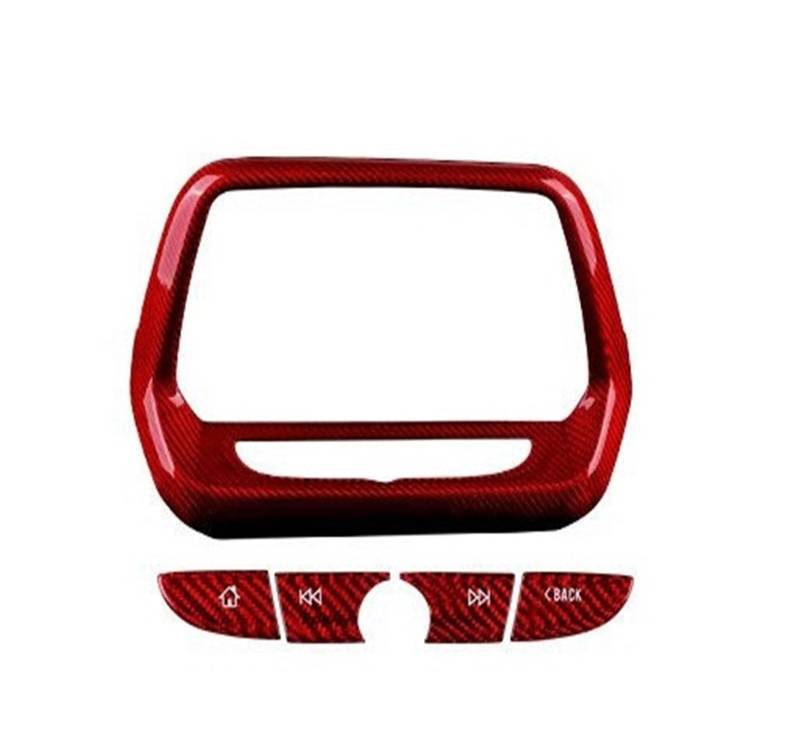 Interieur Dekor Für Chevrolet Für Camaro 2016 2017 2018 2019 2020 2021 2022 Auto Navigation Bildschirm Taste Zubehör Echt Harte Carbon Faser Aufkleber Auto Interieur ZubeAhör(1set B) von NCTPICLC