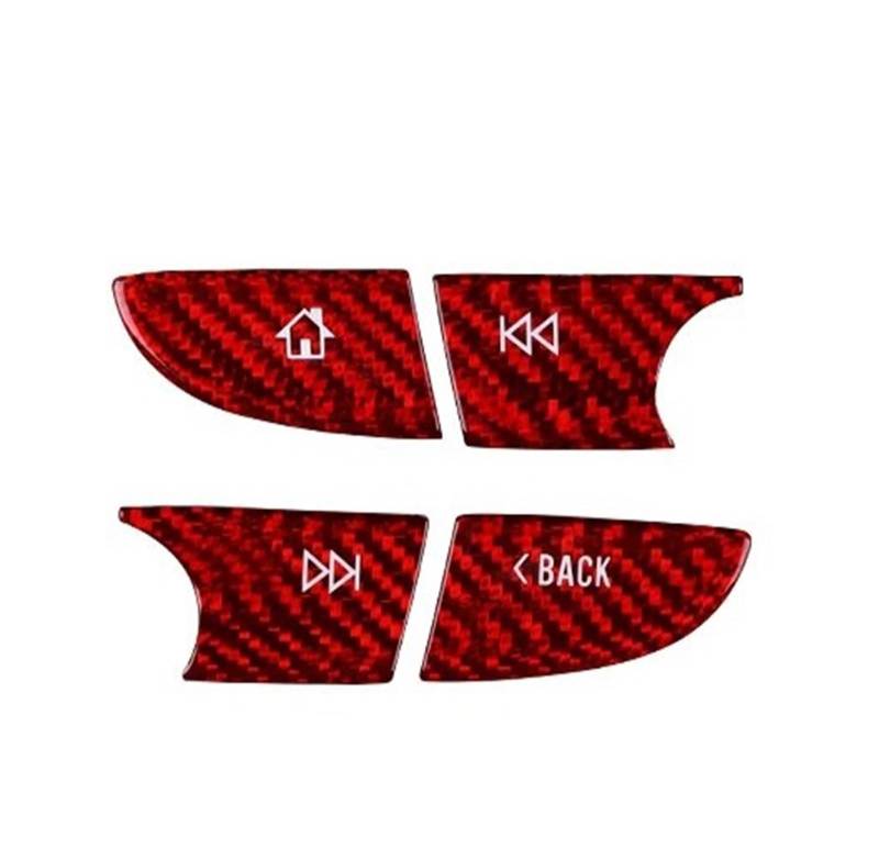 Interieur Dekor Für Chevrolet Für Camaro 2016 2017 2018 2019 2020 2021 2022 Auto Navigation Bildschirm Taste Zubehör Echt Harte Carbon Faser Aufkleber Auto Interieur ZubeAhör(Button B) von NCTPICLC