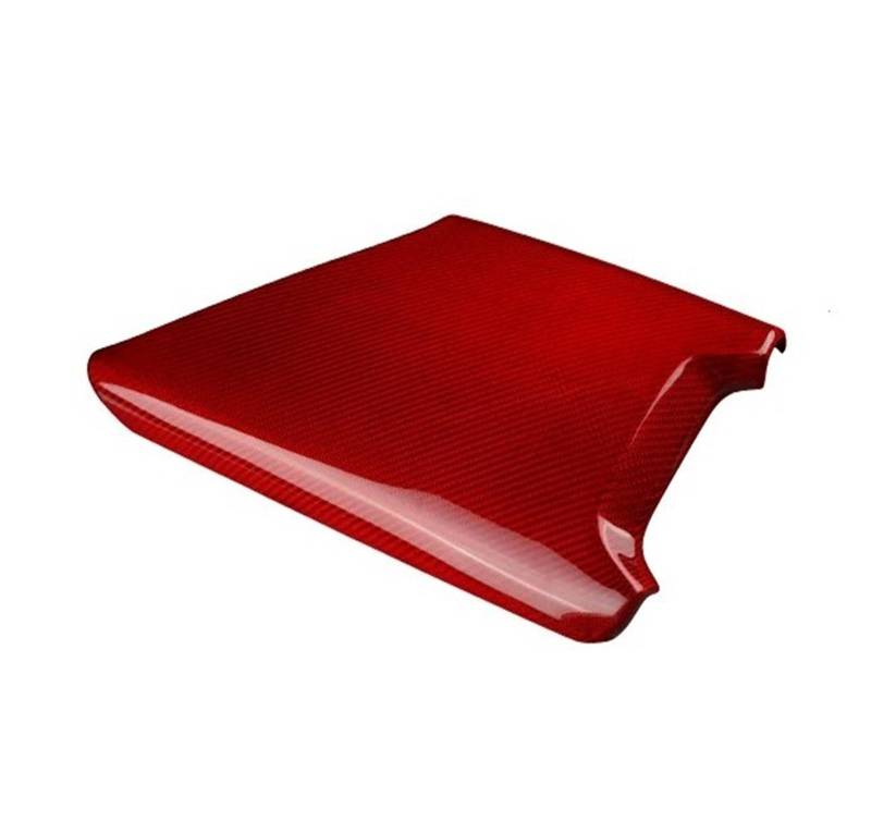 Interieur Dekor Für Chevrolet Für Corvette C8 2020 2021 2022 2023 2024 Echte Harte Carbon Faser Aufkleber Auto Center Armlehne Box Innen Zubehör Auto Interieur ZubeAhör(Red Carbon) von NCTPICLC