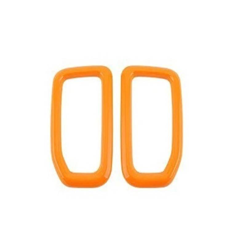 Interieur Dekor Für Ford Für Ranger 2022 2023 2024 LHD RHD Helle Orange Innenräume Zubehör Overlay Panel Dashboard Armlehne Türen Getriebe Centrals Auto Interieur ZubeAhör(Side AC) von NCTPICLC