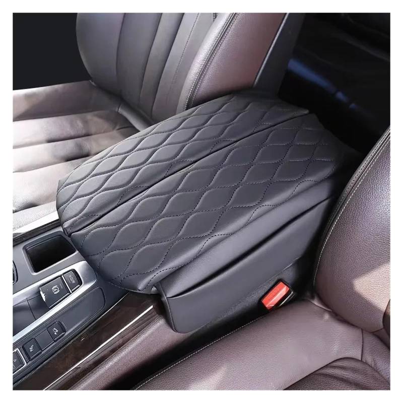 Interieur Dekor Für Für X5 F15 2014-2018 Für X6 F16 15-19 Auto Armlehne Box Pad Weiche Leder Ellenbogen Unterstützung Für Armlehne Kissen Mittelkonsole Abdeckung Auto Interieur ZubeAhör(Schwarz) von NCTPICLC