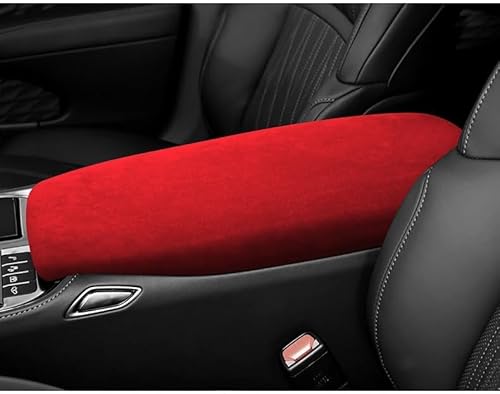 Interieur Dekor Für Lexus Für LS-LS350 LS430 LS460 LS500 LS500h LS600h 2017 2018 2019 2020 2021 2022 Armlehne Box Deckel Abdeckung Shell Pad Auto Interieur ZubeAhör(Rot) von NCTPICLC